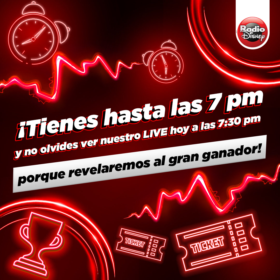 RadioDisneyMX's tweet photo. ¡Ya está aquí el #RadioDisneyFanPass edición FESTIVALES! Ya puedes participar en este post. ¡Mucha suerte! 🎟✨

Para más oportunidades de ganar participa también en nuestro IG y FB. 👀

No te pierdas nuestro Instagram Live hoy a las 7:30pm porque revelaremos al gran ganador 🤩 https://t.co/RdiuV8Nfa9