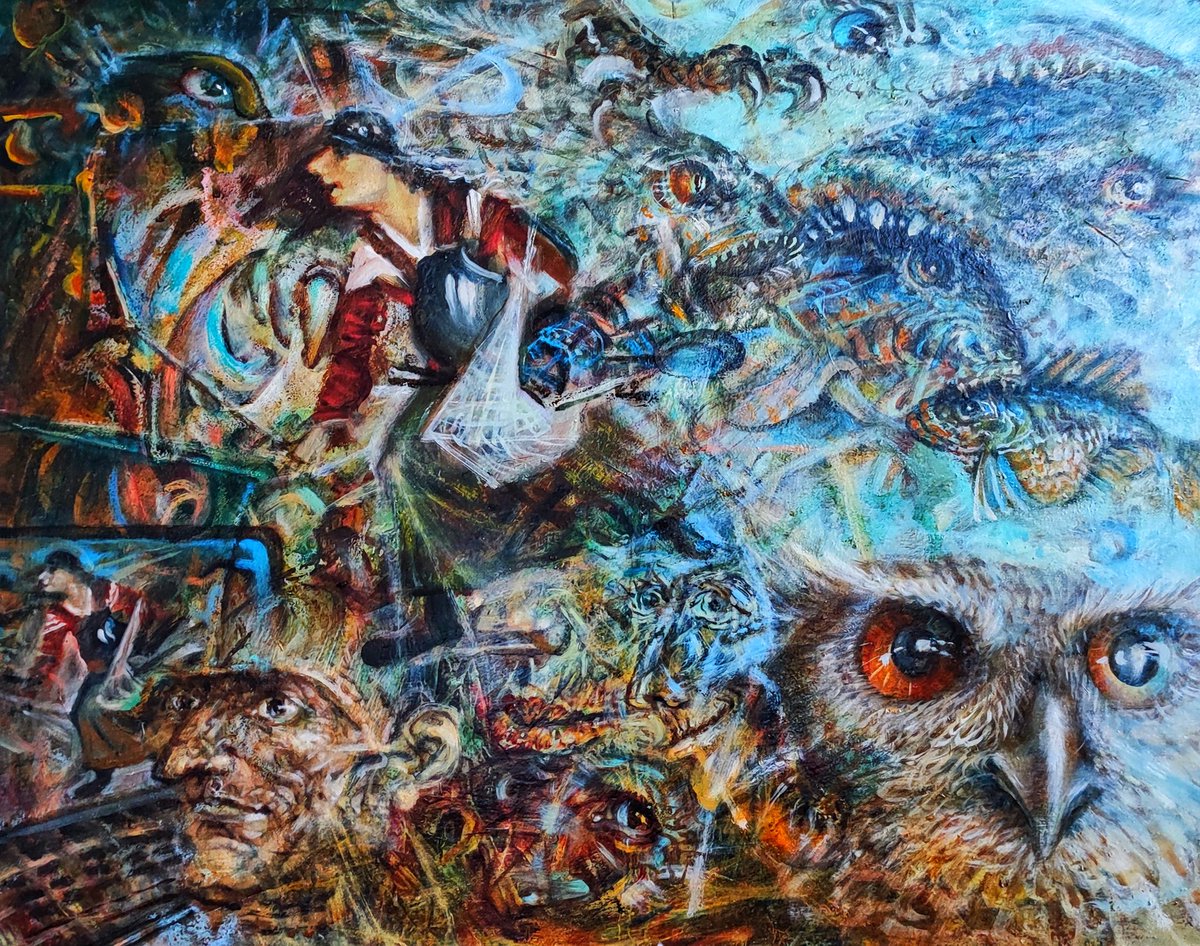 IgorIvanyukart's tweet photo. The image of Mad Gretta appeared to the world in the distant 16th century. For the first time I saw him as a young man, and he firmly stuck in my mind. In our crazy time, this image does not lose its relevance.

#NFTCommuntiy #NFTartwork #oilpainting #Brueghel https://t.co/0dABREHrst