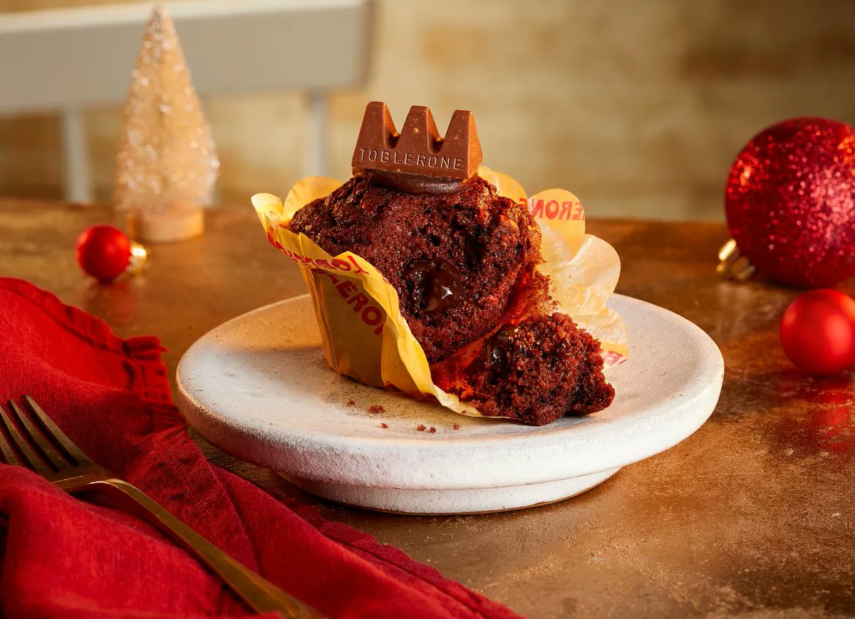CablesShopping's tweet photo. Take a bite out of this! 🤩

This rich, chocolaty Toblerone Muffin from @CostaCoffee is too irresistible!  

#treattime  #muffin  #costachristmas https://t.co/CqrIOI0VbC