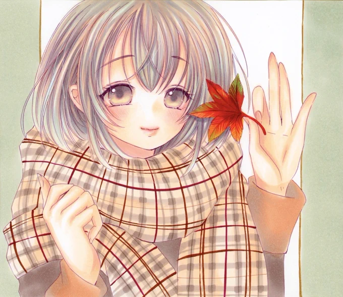 オリジナル 紅葉#コピック #イラスト#illustration 