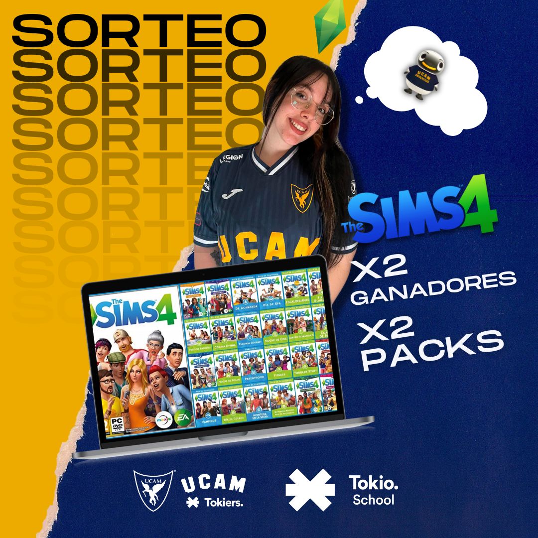 victoriarodrgzz's tweet image. OJITO, OJITO... Gracias a mi equipo @UCAM_esports y a @TokioSchool os traigo este pedazo de sorteo de 2 PACKS DE LOS SIMS 4 A ELEGIR 🥳

Para participar solo tenéis que:
✅ Seguirme a mi @victoriarodrgzz y a @UCAM_esports 
✅ RT a este tweet

¡Mucha suerte! Finaliza el 23/11✨