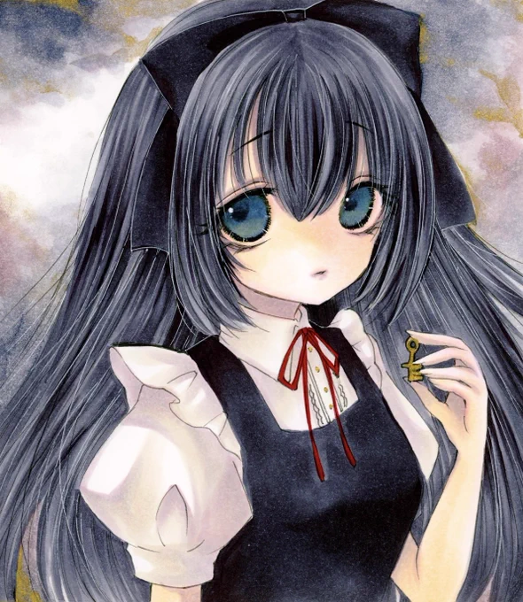 オリジナル*黒アリス#コピック #イラスト 