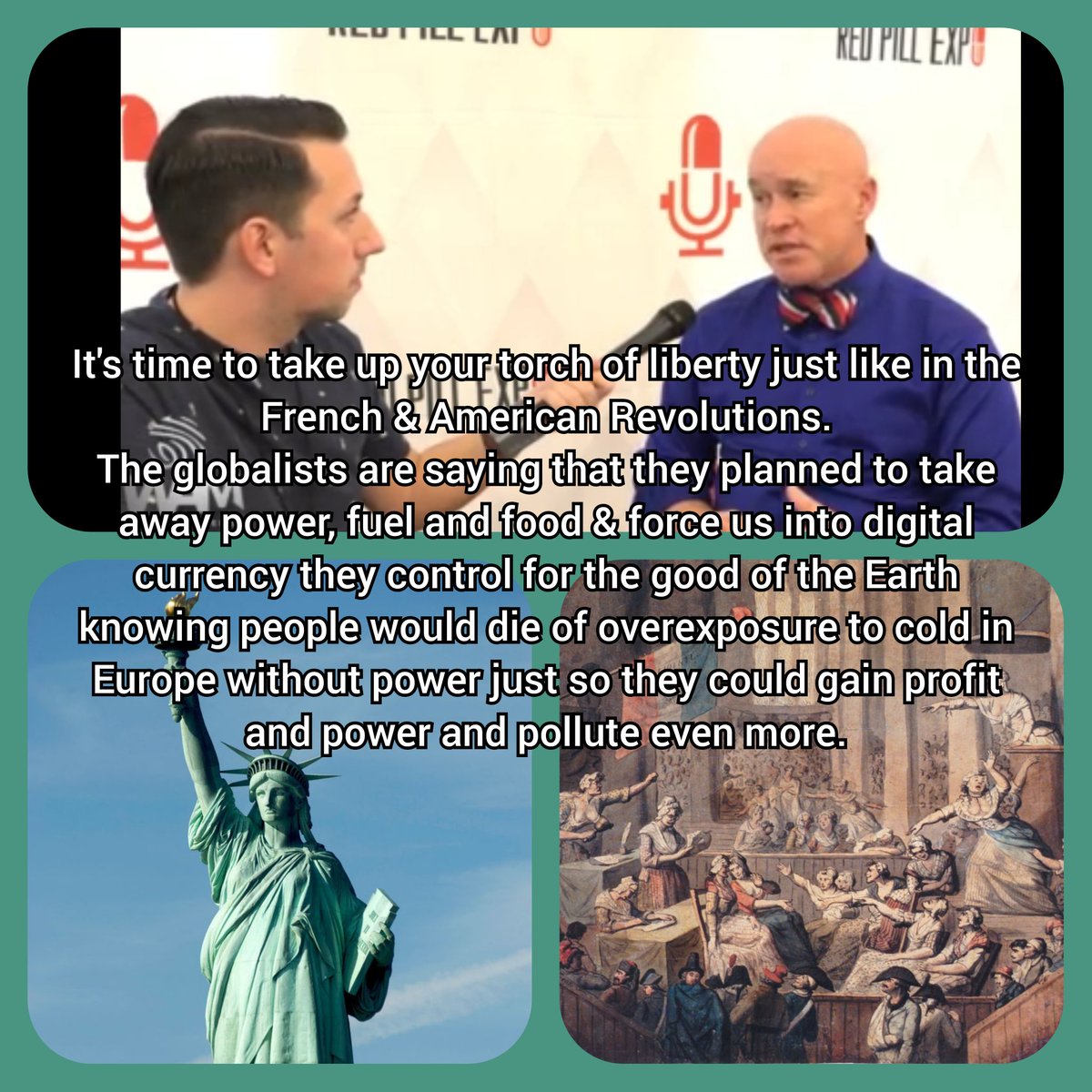 chadwarren32076's tweet photo. #cbdc #crypto #Europe #greenagenda #French #American #revolution #genocide #WEF #UN #climate #war #thegreatreset https://t.co/LFBBjzh0Hu https://t.co/G7uRdI6GCJ
