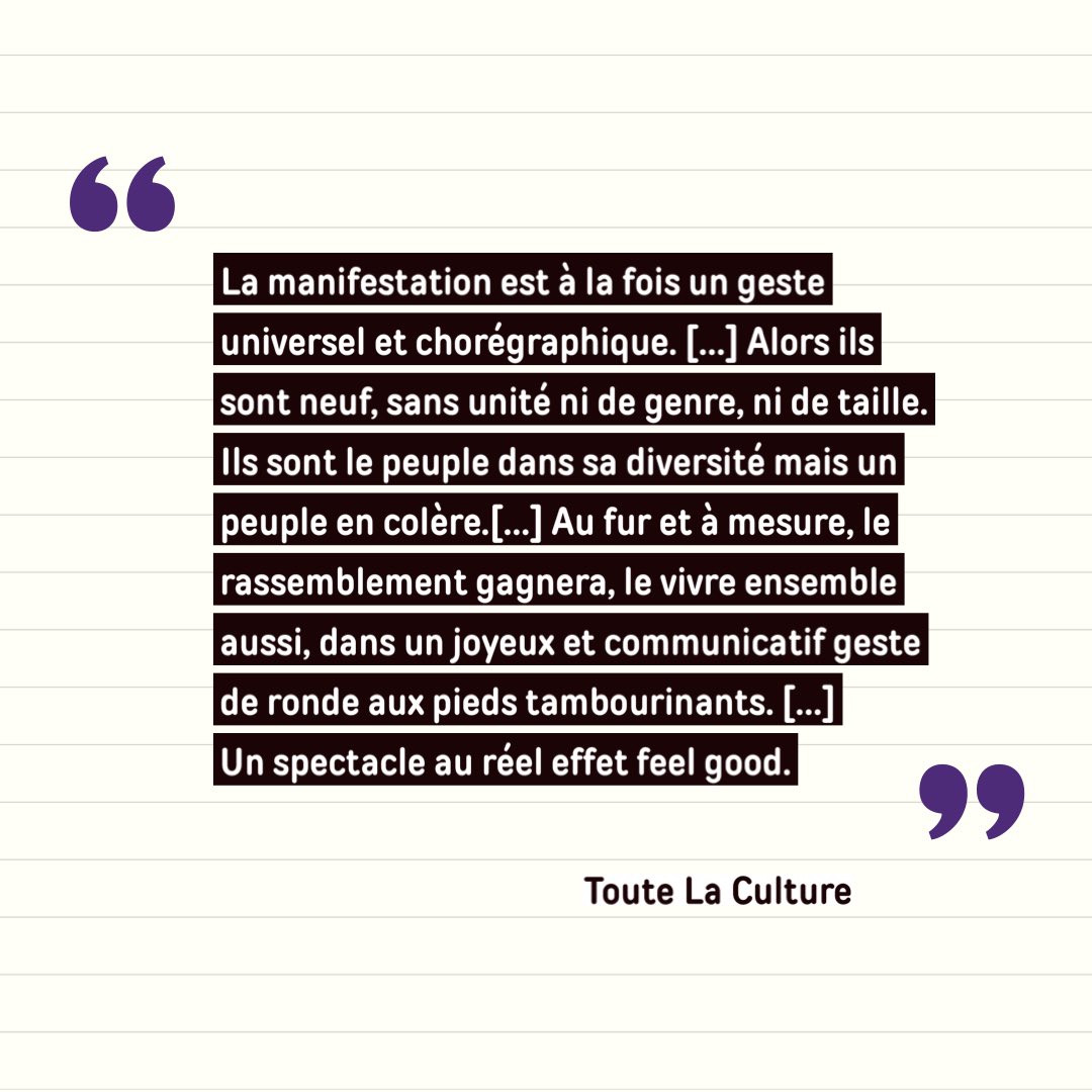 Théâtre de la Ville (@theavilleparis) on Twitter photo ❝ LA MANIFESTATION UN GESTE UNIVERSEL ET CHORÉGRAPHIQUE❞ <a href="/Toutelaculture/">Toute La Culture</a>
#PeopleUnited • <a href="/JoanneLeighton/">Joanne Leighton</a>
À voir en ce moment 📍#TDLVLesAbbesses
ℹ️ 🎟️ bit.ly/PeopleU_JL ❝ LA MANIFESTATION UN GESTE UNIVERSEL ET CHORÉGRAPHIQUE❞ <a href="/Toutelaculture/">Toute La Culture</a>
#PeopleUnited • <a href="/JoanneLeighton/">Joanne Leighton</a>
À voir en ce moment 📍#TDLVLesAbbesses
ℹ️ 🎟️ bit.ly/PeopleU_JL