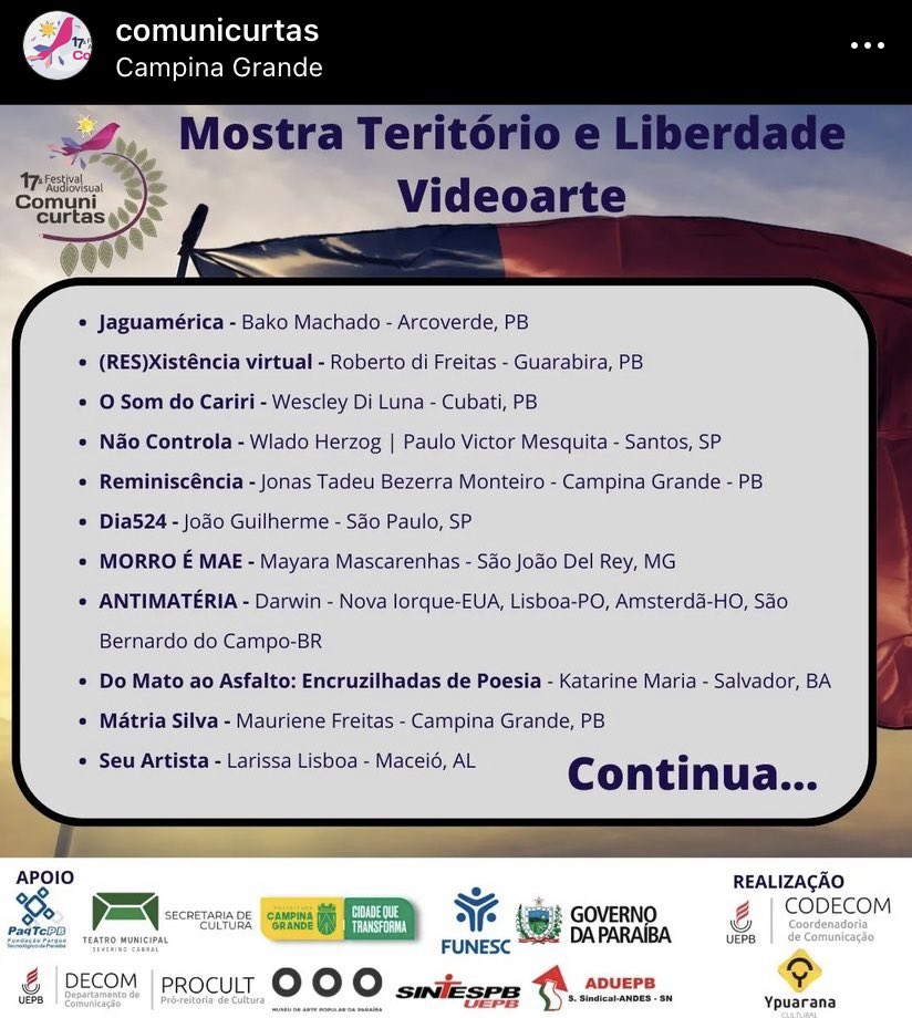 Maurienee's tweet photo. O doc Mátria Silva também está no 17 @Comunicurtas We are selected! #FilmFestival https://t.co/C3YPzasBWD