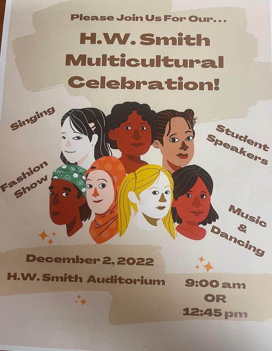 Come join us! We are planning two times for the show in order to make sure all students and families can join us for this student coordinated celebration. HW Smith is so excited to have even more events that bring us all together this year! 💙💛<a href="/HWSmithscsd/">HW Smith Prek-8</a> <a href="/SyracuseSchools/">Syracuse City School</a>