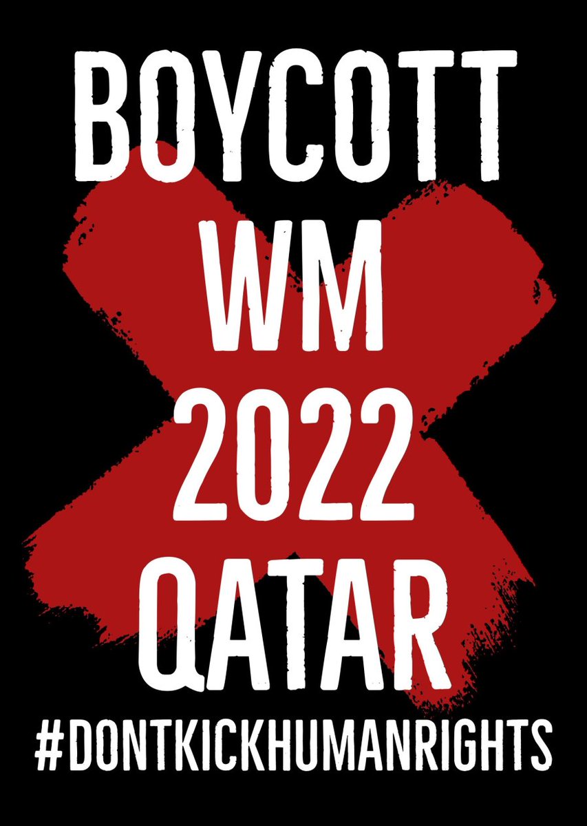Anonymous00708's tweet photo. #WMBoykott #BoycottQatar2022 #BoycottQatar #Qatar #Katar
Über 6500 tote Sklavenarbeiter
Keine Frauenrechte 
Keine Menschenrechte
Keine Pressefreiheit
Keine Demokratie
Keine Rechtstaatlichkeit
Keine Korruptionsbekämpfung
BOYKOTTIERT DIE QATAR FASCHISTEN! https://t.co/FR4V69xjGN