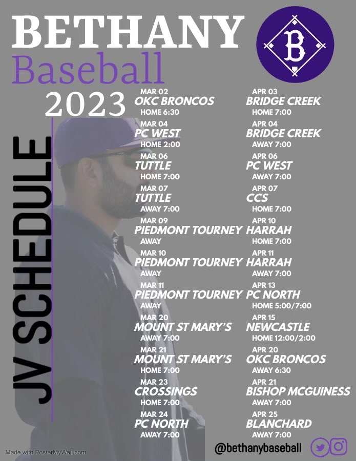 Bethany Bronchos Baseball tweet media