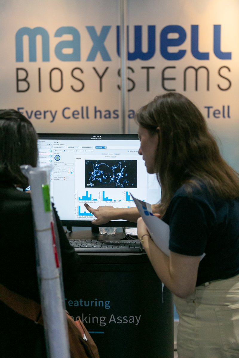 mxwbio's tweet photo. Only 1 more day left at #SfN22! 

📍 The MxW team are at booth #2801 

Make sure to plan a trip to visit the booth to learn how you can discover the function of your neurons at the network, cellular &amp; subcellular level with our HD-MEA's🚀

#MxWXSfN #NS22 #Neuroscience https://t.co/9CIFqIUpce