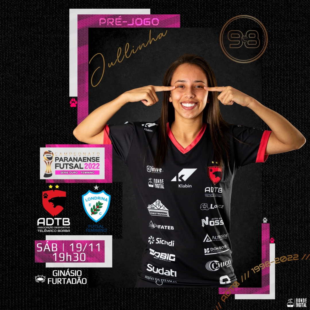 SÁBADO as Panteras entram em quadra no Ginásio Furtadão para o jogo de volta das semi finais do Campeonato Paranaense Série Ouro contra a equipe de Londrina...!!!

🏆 CAMPEONATO PARANAENSE FUTSAL SÉRIE OURO 
⚽ ADTB X LONDRINA
🏟 GINÁSIO FURTADÃO - PR
🗓 19/11 - 19h30