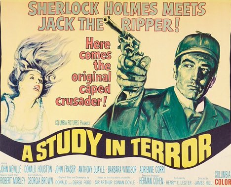 SaveRedlandLibr's tweet photo. 3pm TODAY on @Legend__Channel
The 1965 #Crime #Thriller film🎥 “A Study in Terror” directed by #JamesHill and written by #DerekFord & #DonaldFord
Inspired by characters from the #SherlockHolmes stories of #SirArthurConanDoyle
🌟#JohnNeville #DonaldHouston #AnthonyQuayle https://t.co/q7qis0bJrk