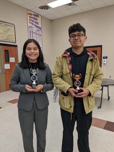 Congrats to Avery Morgan and Alex Afanassiev for their 2nd &amp; 3rd place finish in Region 6 Congress UIL competition. They are on to state in January! #ncisd #tcob #goknights