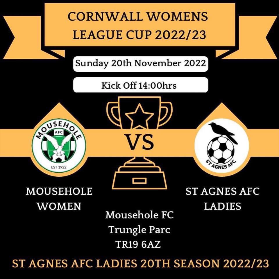 stagnesladiesfc's tweet photo. This Sunday we visit @MouseholeWomen at Trungle Parc in the league cup. Let’s keep the great start to the season going!
#goaggie https://t.co/ZLpXjR7uv9