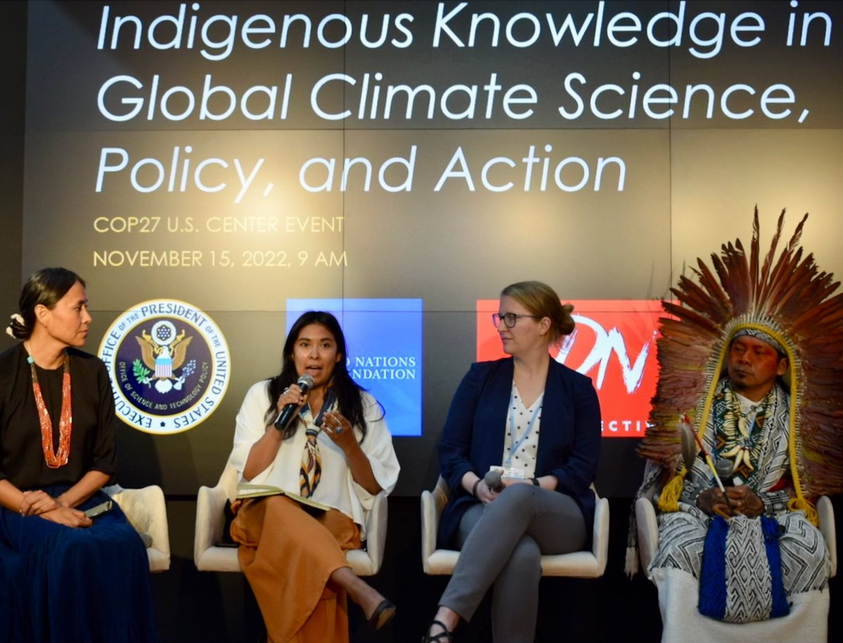 Indigenous Knowledge offers invaluable solutions to the climate crisis.
 
At #COP27, experts made it clear: including Indigenous voices in all regional, national, and global climate change decisions is imperative.
 
Watch the playback: bit.ly/3E6uV6Z