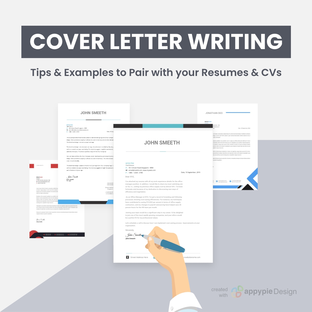 AppyPieInc's tweet photo. Full-page cover #letters are out of the #trend. Go through #AppyPieBlog to learn some #tricks and #hacks for #writing an impressive #coverletter. https://t.co/Yq10SNn0TF

#nocode #nocoding #appypie #gonocode #nocodeplatform #machinelearning #logos #design #posters #graphicdesign https://t.co/DlhIPYo4oJ