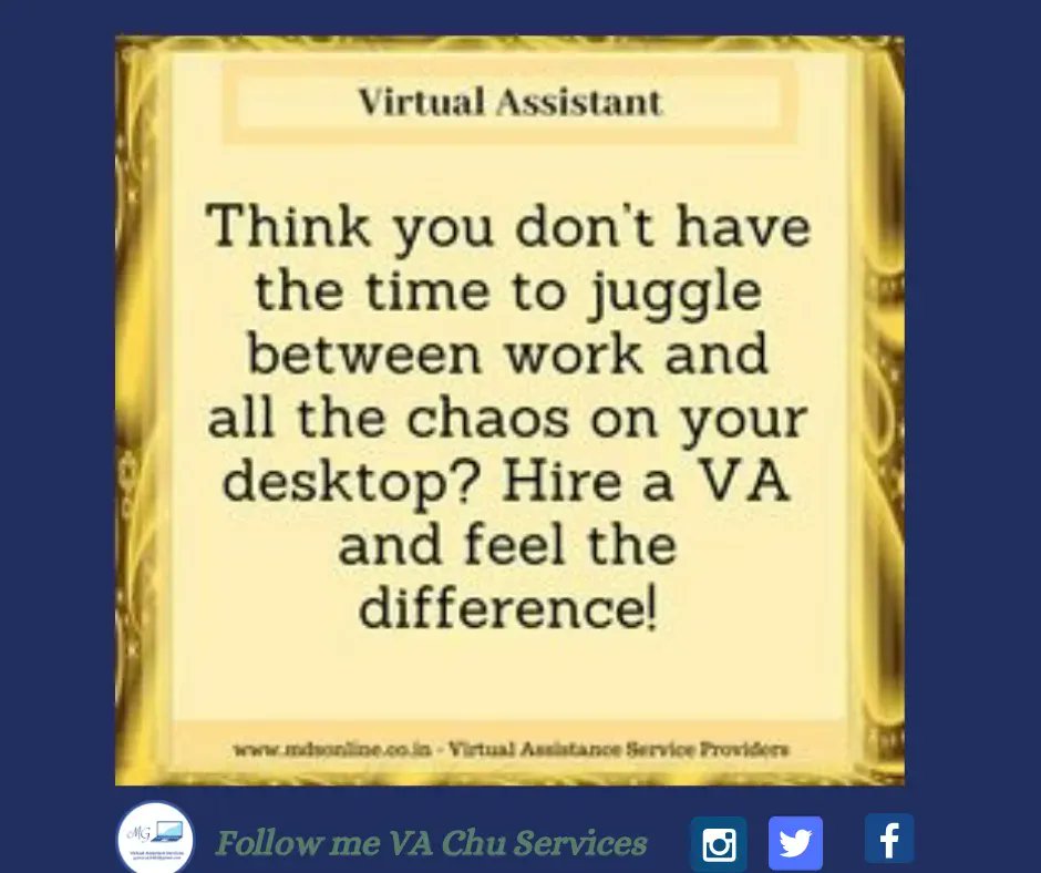 vachuservices's tweet photo. The advantage of hiring virtual assistants is that they can provide the flexibility to multitask across many areas of their business and are typically less expensive than domestic and full-time staff.

Need somebody to help you?🤔
Follow 👉 https://t.co/BYq7olaguu

#vachuservices https://t.co/Fd9QCrcp1k