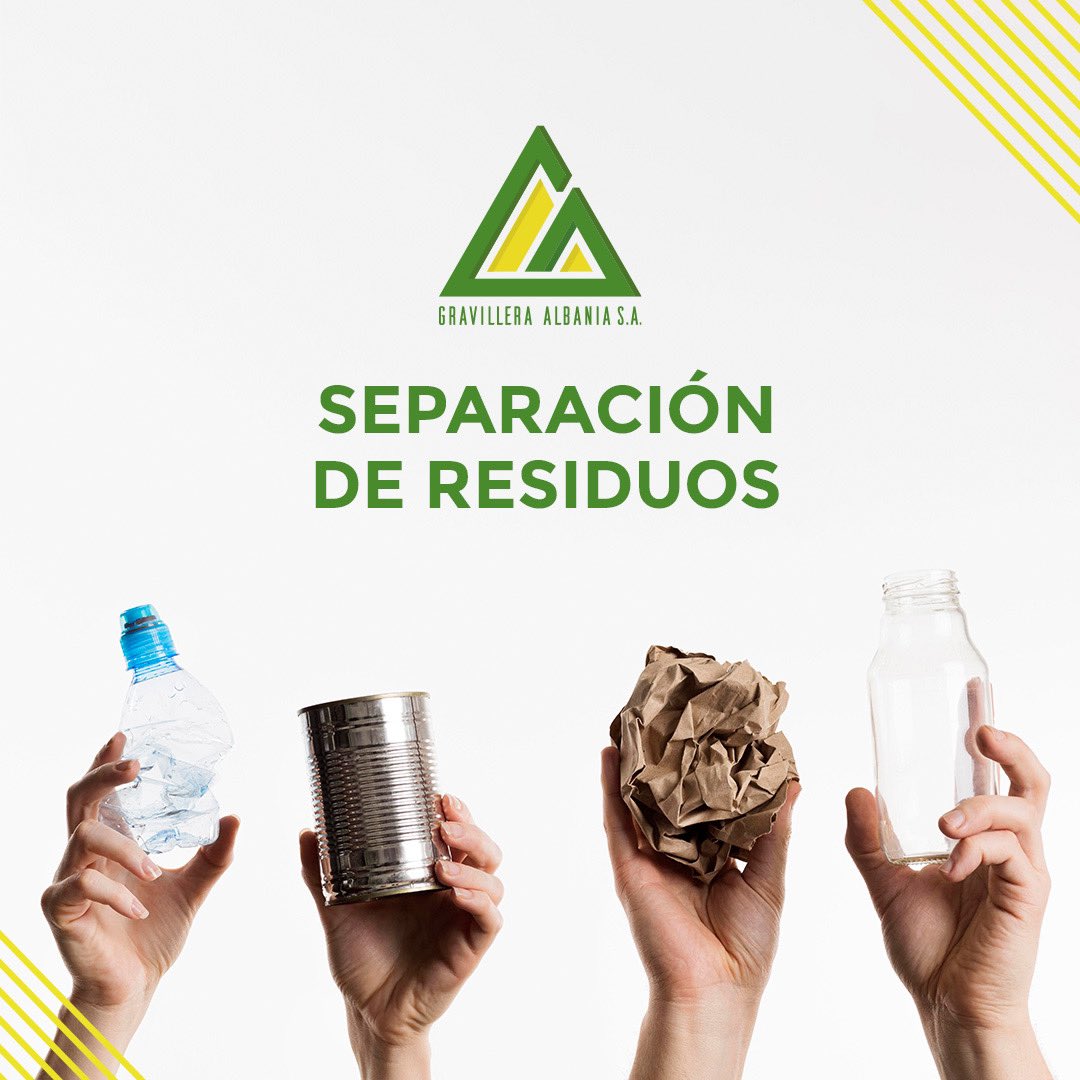 GravilleraA's tweet photo. La #SeparaciónDeResiduos permite que los materiales reutilizables♻️ puedan ser clasificados y separados fácilmente de los desechos🗑️ 

#YoSeparo 
#SúmateAlCambio https://t.co/PaK06rF99R