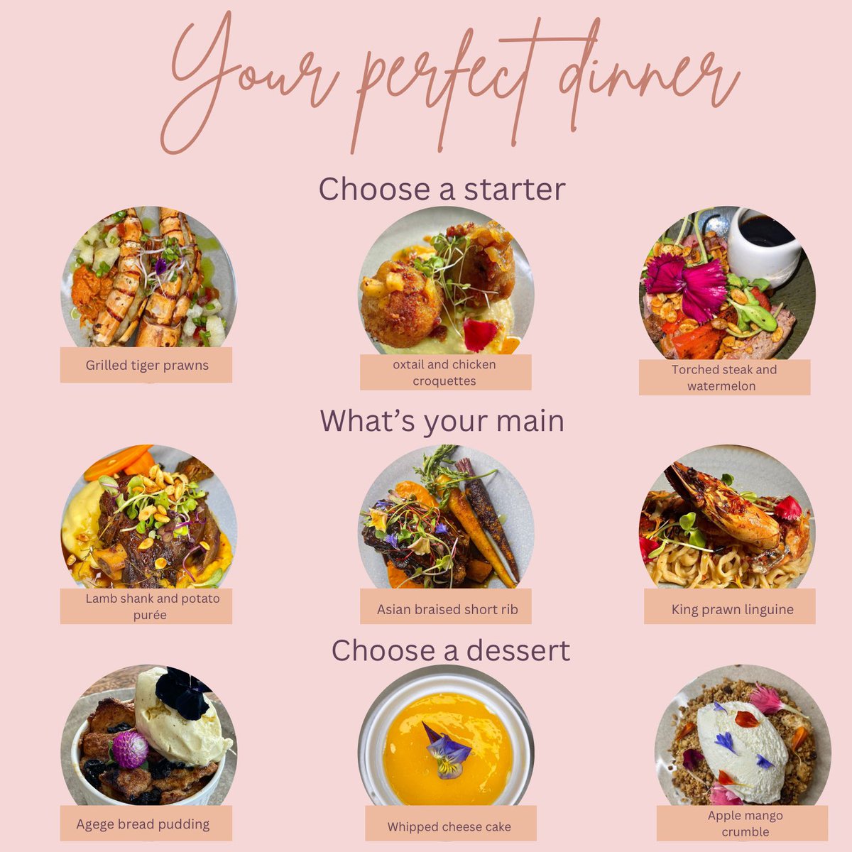 ChefVeeofficial's tweet photo. Imagine you have a private dining booking with Cole Cooks🤩
-
Pick your perfect three course dinner 😋
-
This should be fun
#chefVee #Colecooks #privatedining #finedining #chefsoflagos #foodies #chef https://t.co/evtNK7Utp8
