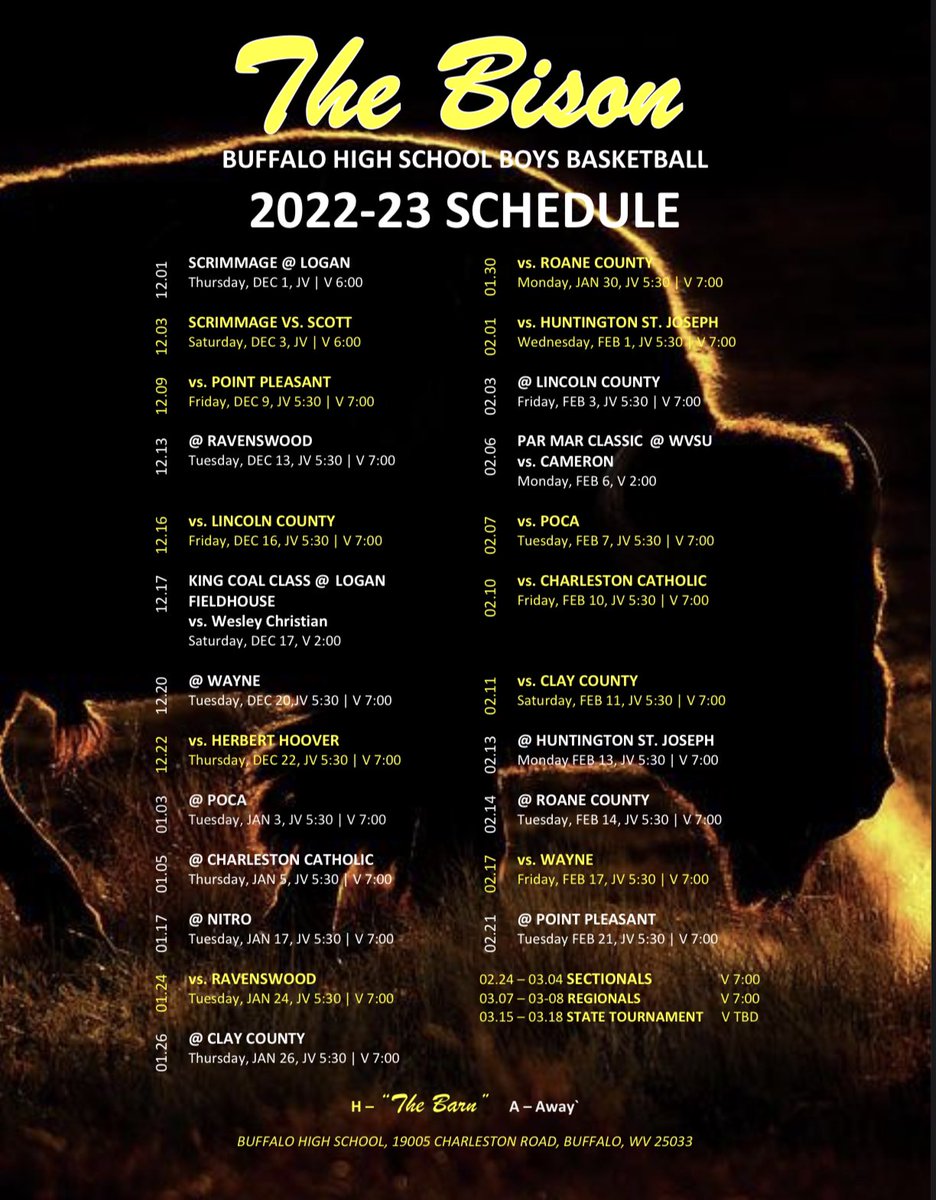 Buffalo High Bison Basketball tweet media