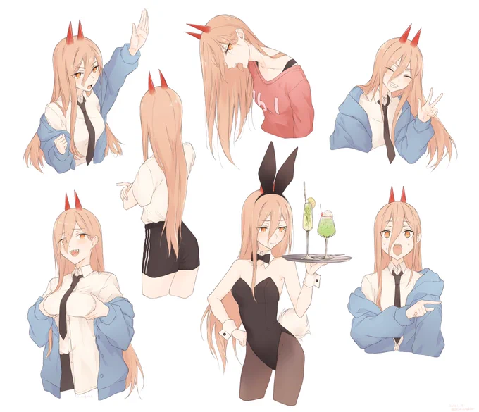 天使か悪魔か天使か悪魔詰めっ#チェンソーマン  #パワーちゃん 