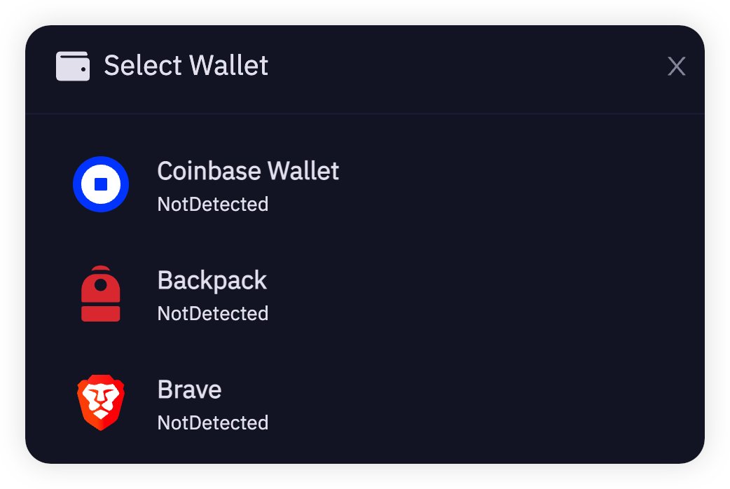 We have added support for <a href="/CoinbaseWallet/">Coinbase Wallet</a>,  @xNFT_Backpack, and <a href="/brave/">Brave</a> wallet. 

Try it out!