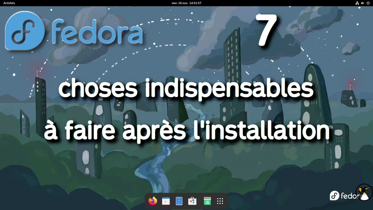 _adriend_'s tweet image. Fedora 37 : 7 choses indispensables à faire après l'installation ! - #fedora #linuxtricks #gnome
youtu.be/Sn-32PM8Vlo