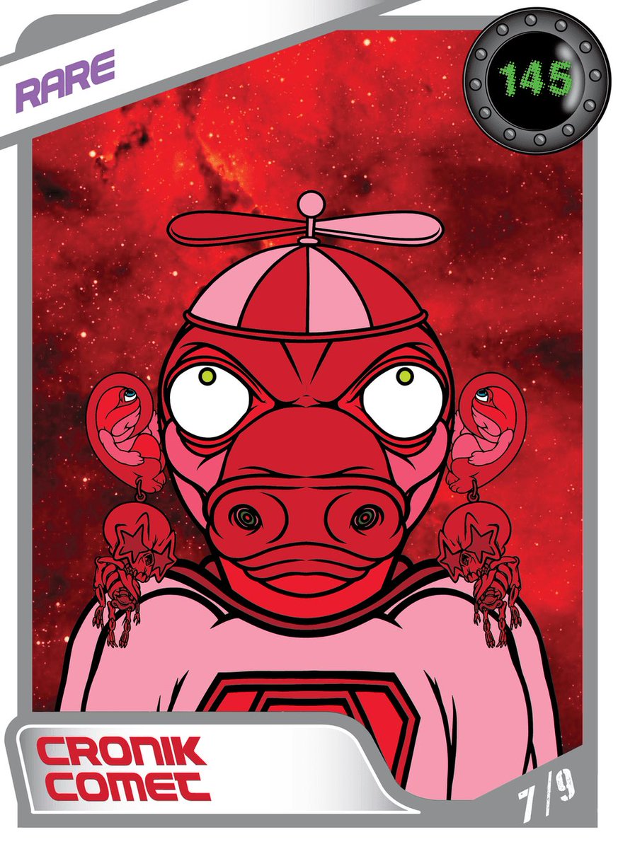 Just got around to opening my <a href="/Area54Club/">Area 54</a> pack by the great <a href="/ronenglishart/">Ron English</a> 🪐👽