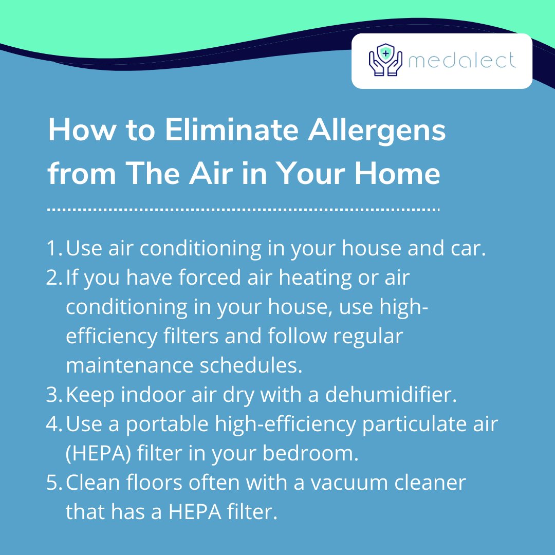 Keep your indoor air clean and eliminate allergens from the air in your home with these tips. 

#AllergenFreeHome #HealthyAir #healthcareforall #healthfirst  #healthcareprovider #healthcaremanagement #ChronicHealth #ChronicIllness #DoctorsAtYourFingerTips