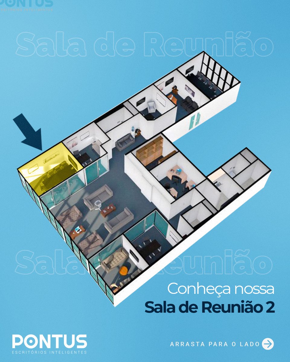 pontusesc's tweet photo. Essa sala foi projetada especialmente para reuniões que envolvem um volume maior de tomadores de decisão. Se você precisa apresentar um projeto para um cliente maior, essa sala vai lhe dar alguns pontos de vantagem.

#escritórios #pontusescritórios #pontus #escritóriovirtual https://t.co/WSbREgh2AS