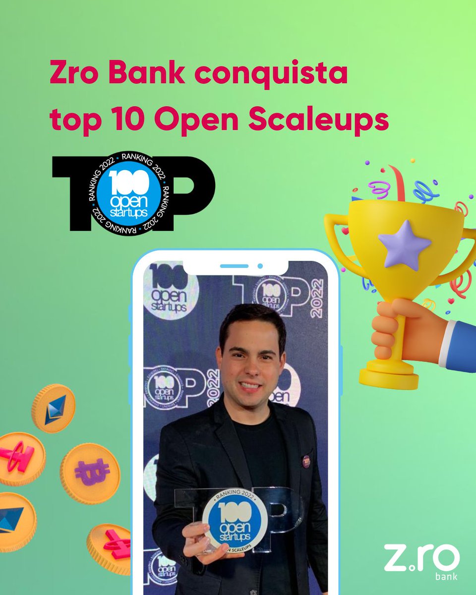 zro_bank's tweet image. 🏆 Dedicamos este prêmio a todos os #ZroLovers e ao querido time Zro Bank! 

#ZroBank #100OpenStartups #OpenScaleups #Top10 #Fintechs #Fintech #Startup