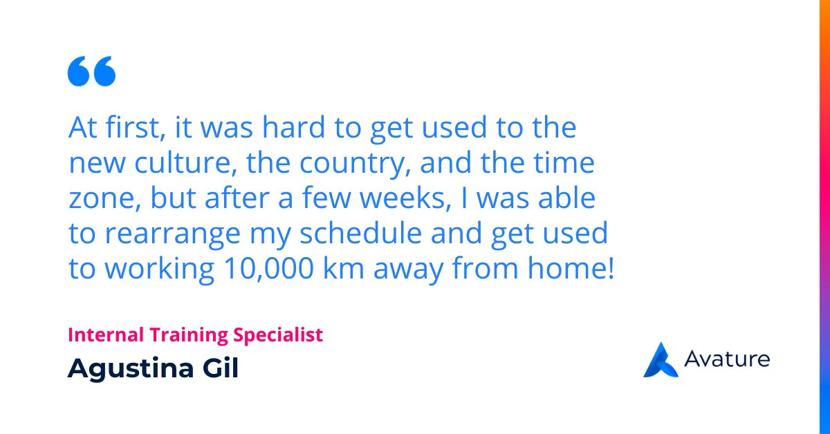 LifeAtAvature's tweet photo. Keeping up with our #AvaturiansExperiences, it's time to listen to Agus Gil talk about her experience living in Germany for a few months to pursue her dream of playing field hockey outside her home-country Argentina🏑

Agus, thank you for sharing your thoughts! 💕 https://t.co/EM0uLmOmKg