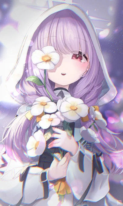 アツコ。お花すきなのかわいい#ブルアカ #BlueArchive 