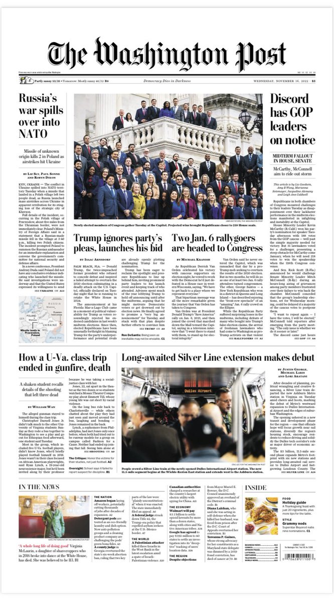 The Metro Silver Line extension to Dulles International Airport began drawing a steady stream of airline travelers as soon as it opened on Tuesday— a historic day for transit &amp; the rare expansion of a major U.S. subway line - w/ <a href="/loriara/">lori aratani</a> <a href="/mikelaris/">Mike Laris</a>. washingtonpost.com/transportation…