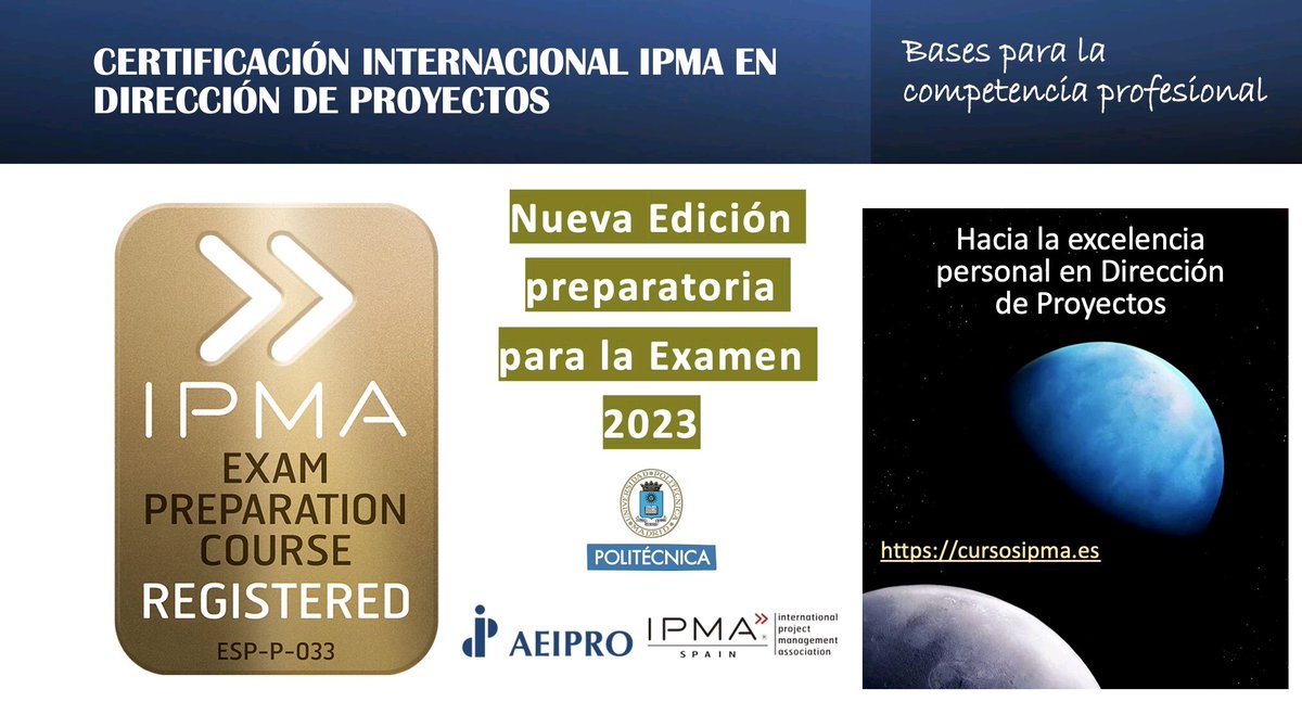 Exam Preparation Course Registered IPMA tweet media