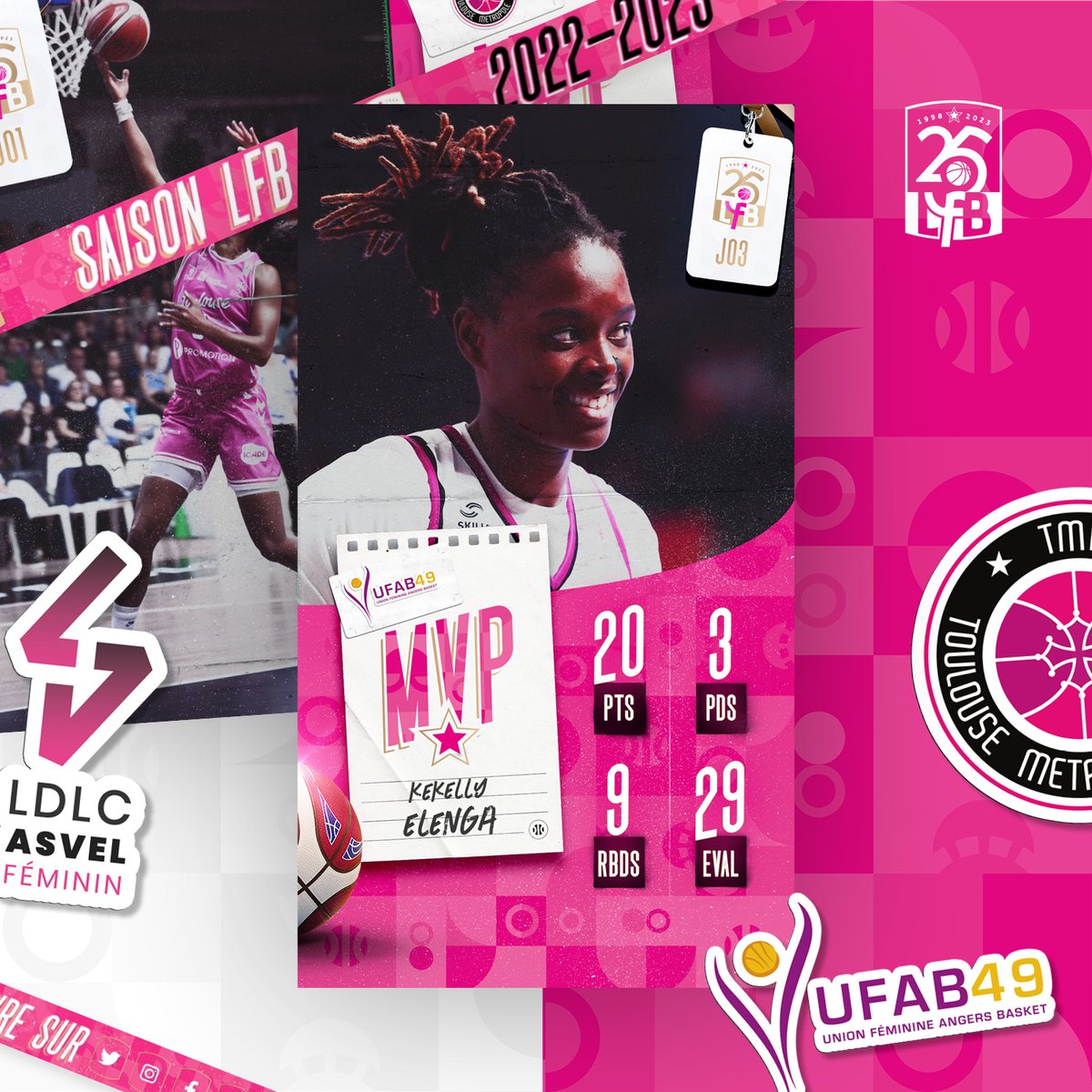 YelloDesign's tweet image. Très heureux d'accompagner @basketlfb sur toute la saison 2022-2023 😍🏀

✏️ Une nouvelle charte graphique qui s’étend sur les réseaux sociaux, le guide média, les supports médiatiques, les bords terrains, … .

yellodesign.fr