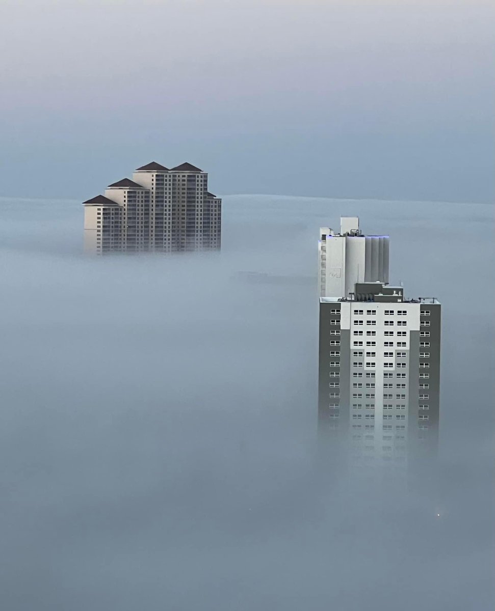 HOW COOL IS THIS?! 😯 
Check out these buildings above the clouds this morning in Fort Myers during a foggy start in Southwest Florida. Credit: @WINKNews viewer Cindy Gould <a href="/StormHour/">#StormHour</a>