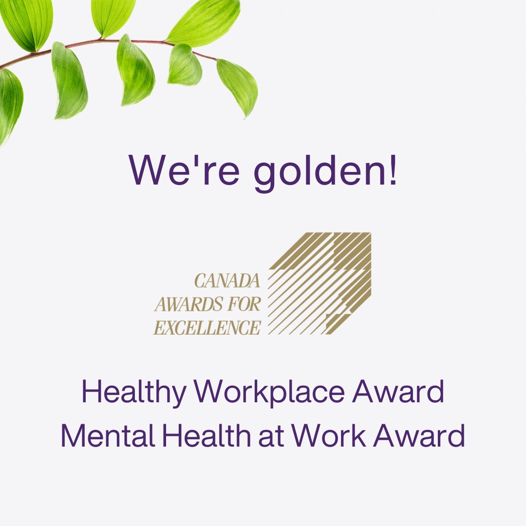 sherrileslie's tweet photo. @TELUS just picked up Gold from the @ExcellenceCan Awards in 2 categories! Proud to work somewhere that values the total well-being of our #TELUSteam members. #TeamTELUS https://t.co/4EH5EV5YLC
