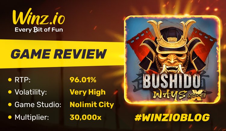 Winz_io's tweet image. 🔔 𝗡𝗘𝗪 𝗔𝗥𝗧𝗜𝗖𝗟𝗘 🔔

𝗕𝘂𝘀𝗵𝗶𝗱𝗼 𝗪𝗮𝘆𝘀 𝗫𝗡𝘂𝗱𝗴𝗲 by Nolimit City #slotreview has been already published on our Winz.io blog! #winzioblog #gamblingblog

Read HERE ⬇️
bit.ly/3GhQF2o