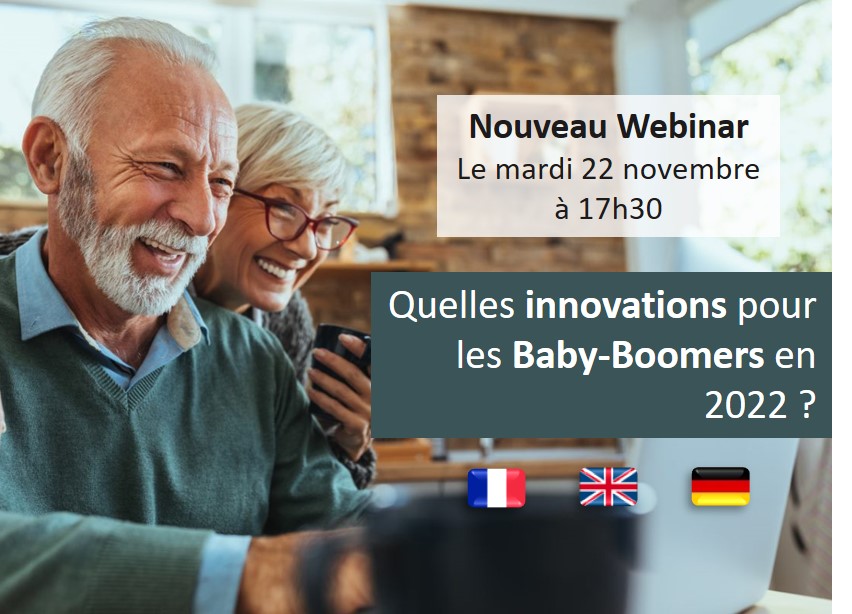 Seniosphere_Cns's tweet photo. Nouvelle date pour découvrir l'étude 2022 Innovations et Baby-Boomers en Europe. Qu'attendent-ils des innovations ? Dans quels secteurs ? Quelles évolutions depuis 2019 ? Pour vous inscrire https://t.co/ovmRkSIxqW https://t.co/iEEWIxbUTg