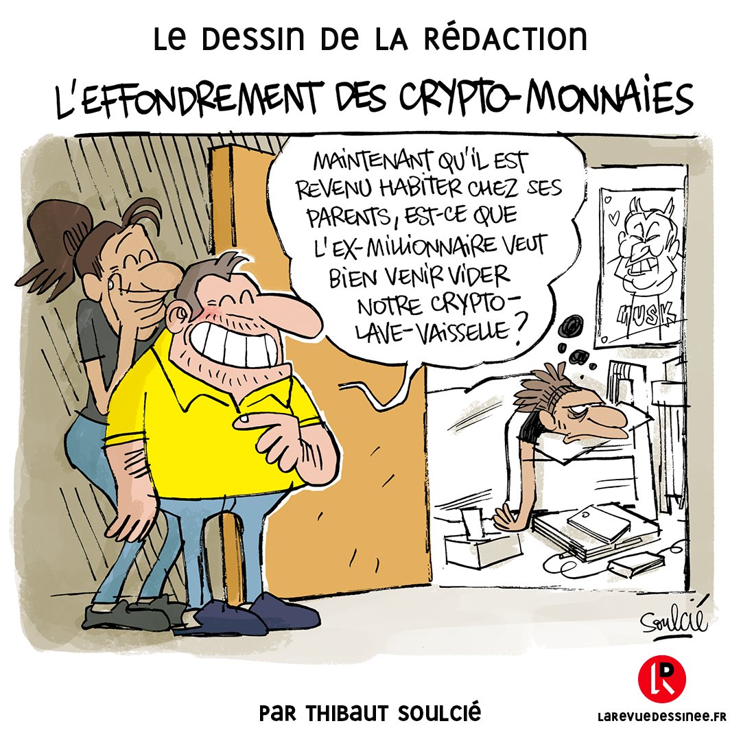 ✏️ Le dessin de la rédaction, par @tsoulcie #cryptomonnaie
