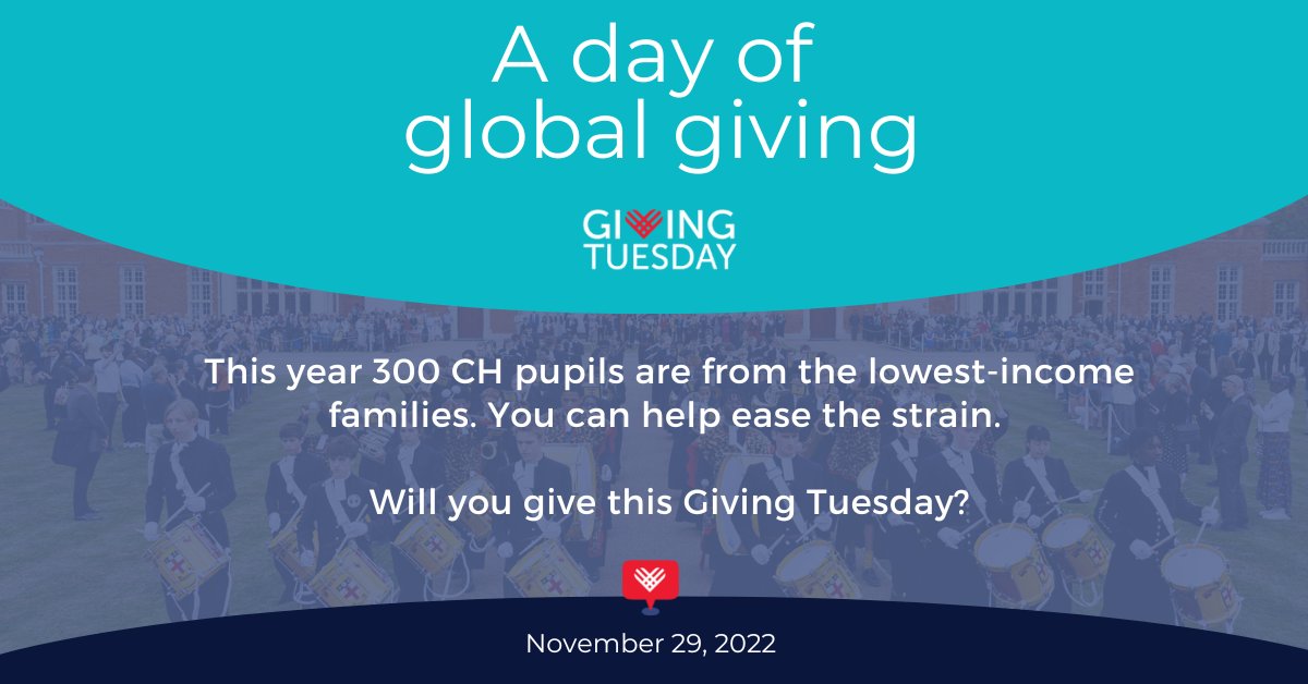 This year 300 CH pupils are from the lowest-income families Every gift to the additional costs fund today on #GivingTuesday  can help relieve the burden on the family budget bit.ly/3FGukbf