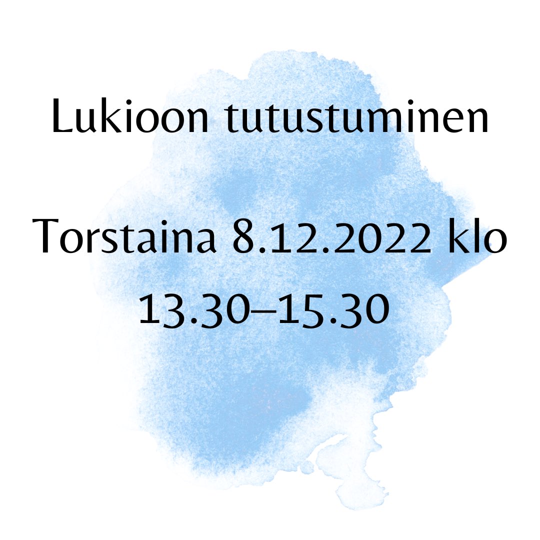 viikinnorssi's tweet photo. Hello kaikki lukioon hakevat ysit!

Tule tutustumaan Viikin normaalikoulun lukioon torstaina 8.12.2022 klo 13.30-15.30.

Emme suinkaan ole unohtaneet huoltajia ja teille on järjestetty oma vanhempainilta maanantaina 16.1. Klo 18!
 #viikinnorssi #lukio #ysit #tervetuloa https://t.co/NdWgIuqi0n