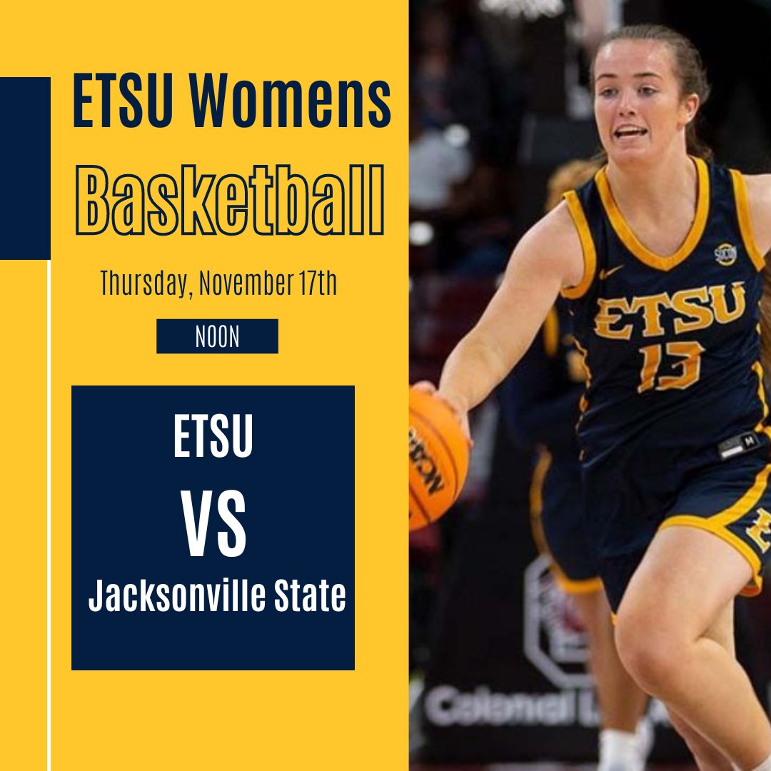The Women's basketball team plays tomorrow at Noon as they take on Jacksonville State. tomorrow is also Faculty/Staff Appreciation Day! 
Make sure to cheer on our Bucs if you have time between classes or studying.