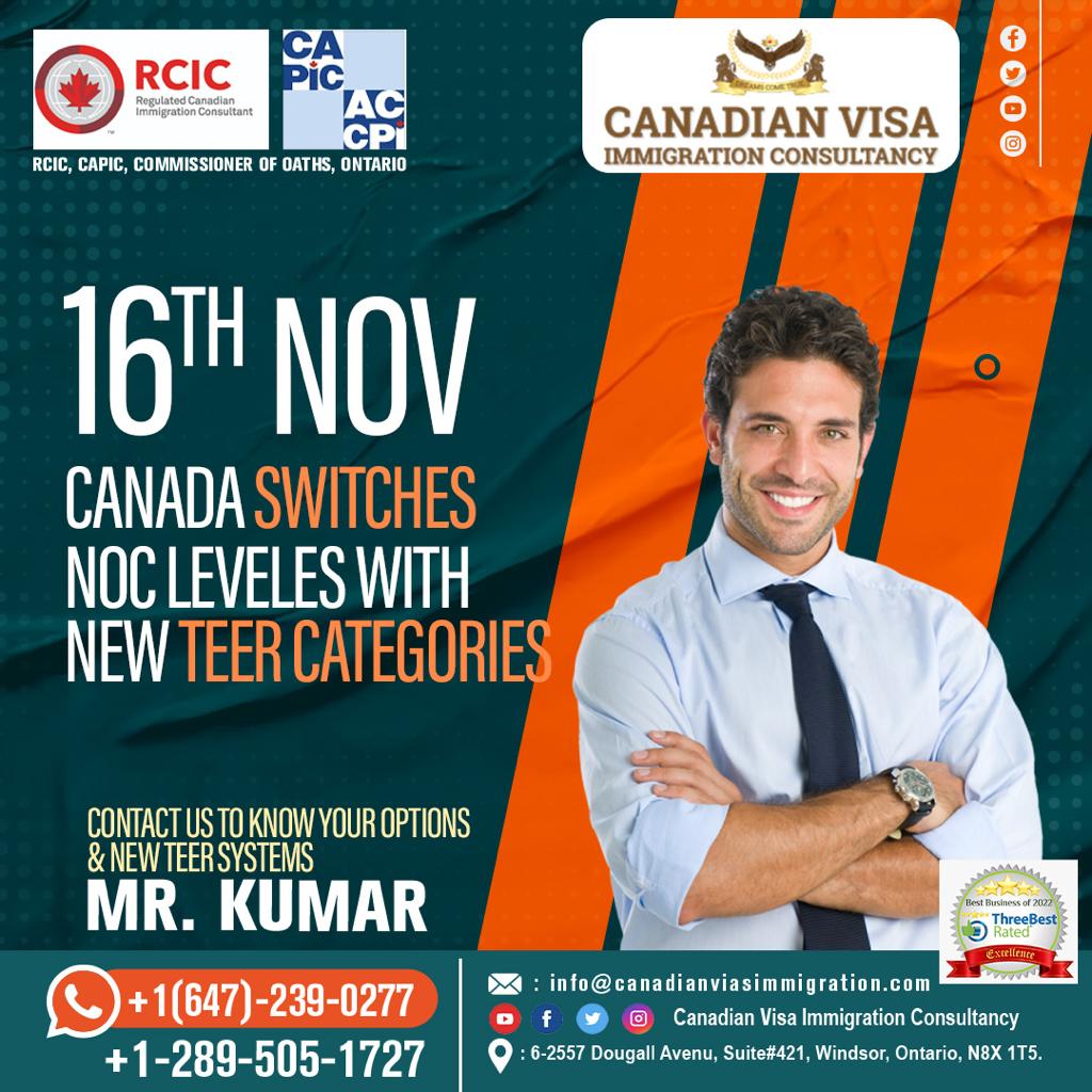 CanadianVisaIm1's tweet photo. On November 16, 2022, IRCC is switching to the 2021 version of the National Occupational Classification (NOC). https://t.co/w7sj4l2tz5. https://t.co/FREpMfdCuZ