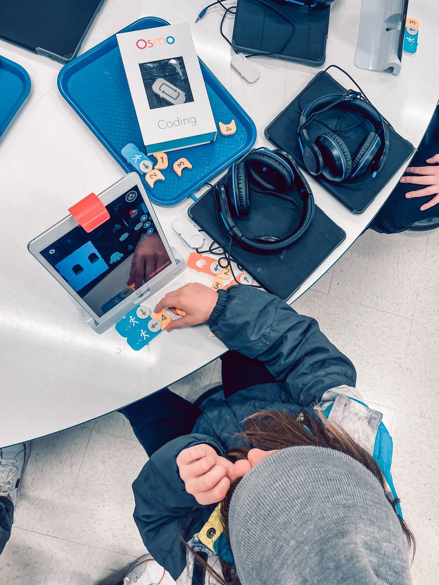 This week on what's happening with technology, we are coding with the Osmos. When given the right tools the possibilities are limitless for our students and we love to see it! #keepsoaring