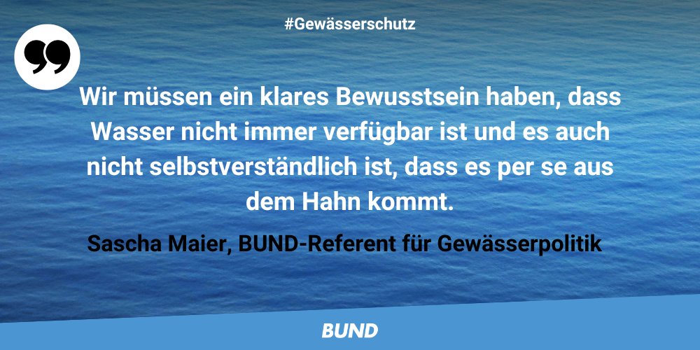 bund_net's tweet photo. TV-Tipp: BUND-#Gewässerschutz-Experte @BUNDwasser im Interview mit @ARDalpha über #Wasserknappheit, #Klimakrise u. die #Wasserrahmenrichtlinie: https://t.co/7MKv1HAAJ0 https://t.co/4MnpguntXX