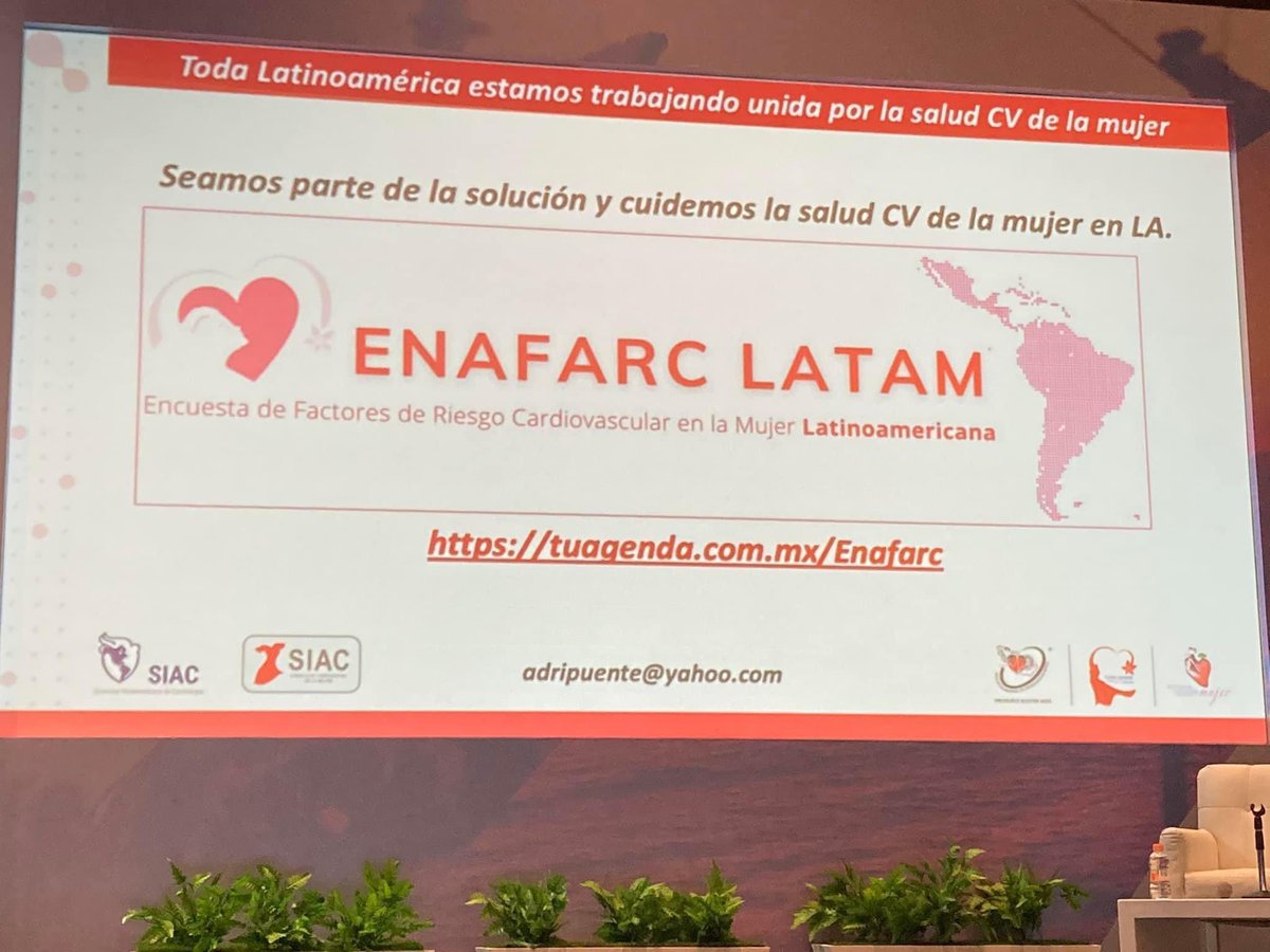 ANCAM_MEXICO's tweet photo. #Enterate Los resultados de la #ENAFARC LATAM se presentaron con éxito en el marco del #CongresoANCAM2022🇲🇽

♥️ Aún puedes registrarte como investigador ⬇️

❤️🔗https://t.co/8CFpsFKD1q

@IniciativaPCM @MujerSIAC @SIAC_cardio @SIAComunidad https://t.co/w89rzQ7RQx