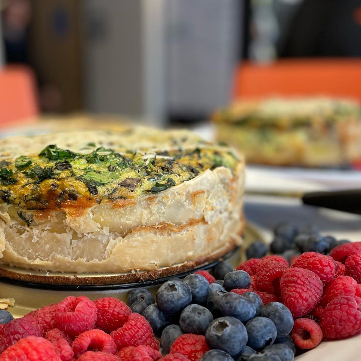 NET3140's tweet image. Homemade quiche to celebrate Gratitude Week calls for a photo shoot! 📷