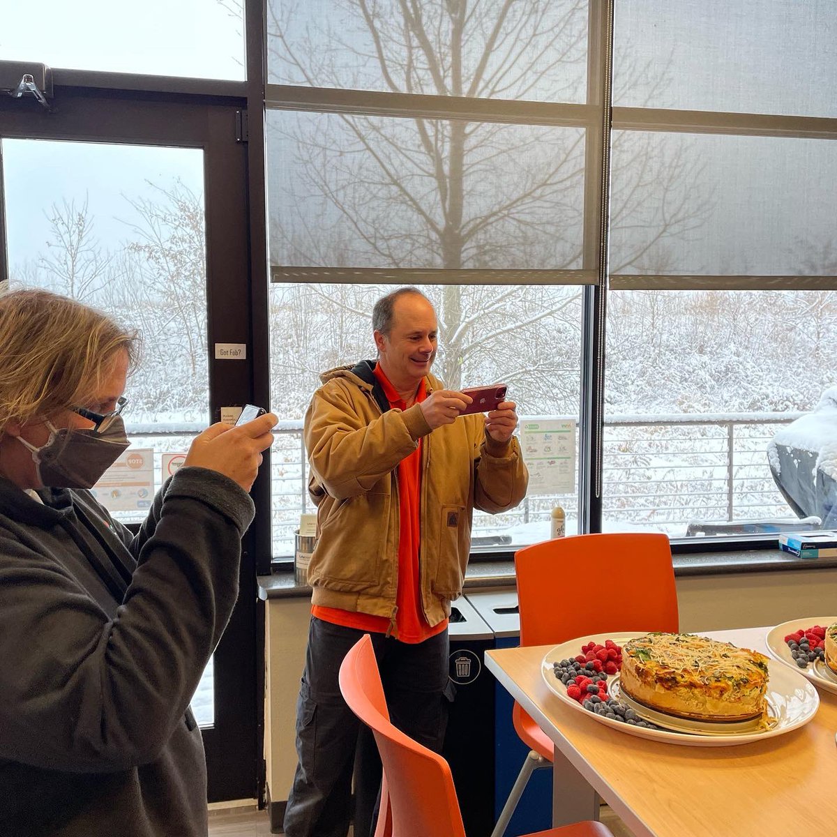 NET3140's tweet image. Homemade quiche to celebrate Gratitude Week calls for a photo shoot! 📷