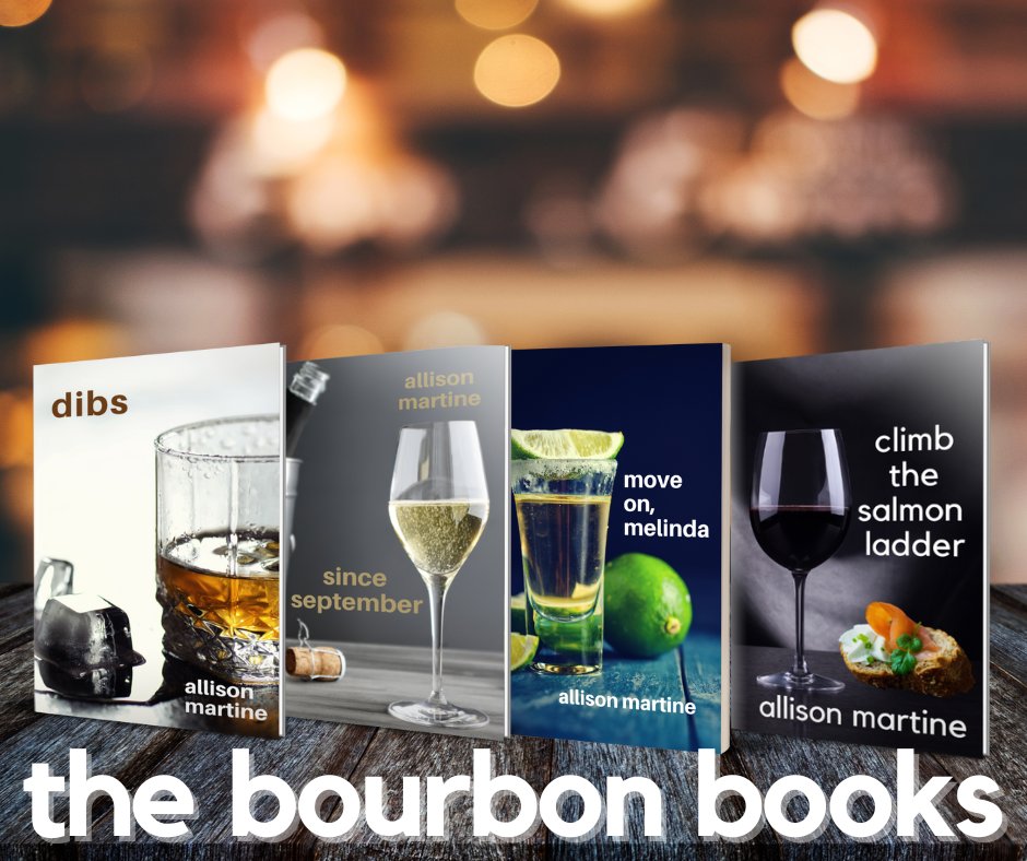 #TheBourbonBooks🥃 Smart, sexy contemporary romcoms...with a bit of #bourbonandbanter. dibs amazon.com/dp/B08D1K5F98 Since September amazon.com/dp/B08FHD36TQ Move On, Melinda amazon.com/dp/B08SLD7R92 Climb the Salmon Ladder amazon.com/dp/B0B1P6HD1H